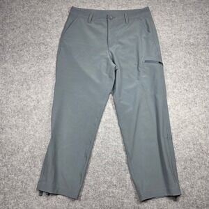 Eddie Bauer Pants Womens 6 Gray Straight Leg Ripstop Cargo Stretch Solid